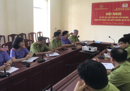 Ký kết Quy chế phối hợp liên ngành trong tiếp nhận, giải quyết nguồn tin về tội phạm