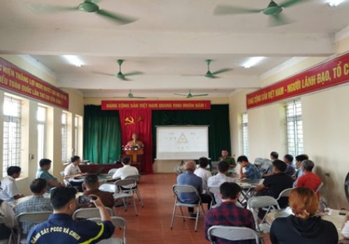 Tập huấn phòng cháy, chữa cháy và cứu nạn, cứu hộ cho các hộ Homstay tại Khu bảo tồn thiên nhiên Pù Luông